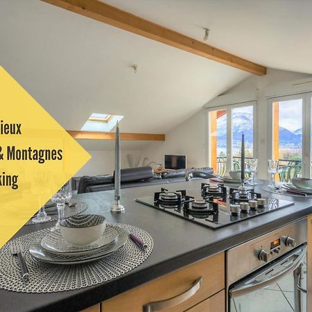 Cabana & Panorama Lac Annecy -Parking & Terrasse Sevrier Ngoại thất bức ảnh