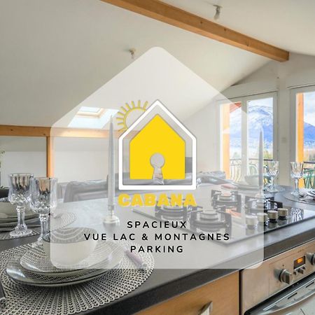 Cabana & Panorama Lac Annecy -Parking & Terrasse Sevrier Ngoại thất bức ảnh