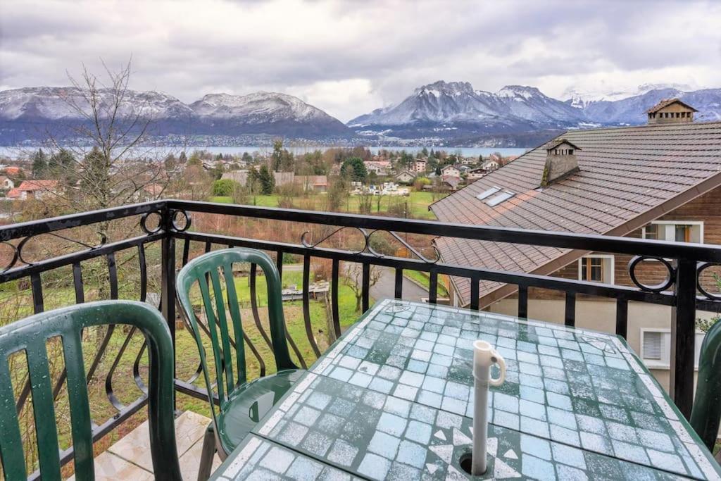 Cabana & Panorama Lac Annecy -Parking & Terrasse Sevrier Ngoại thất bức ảnh