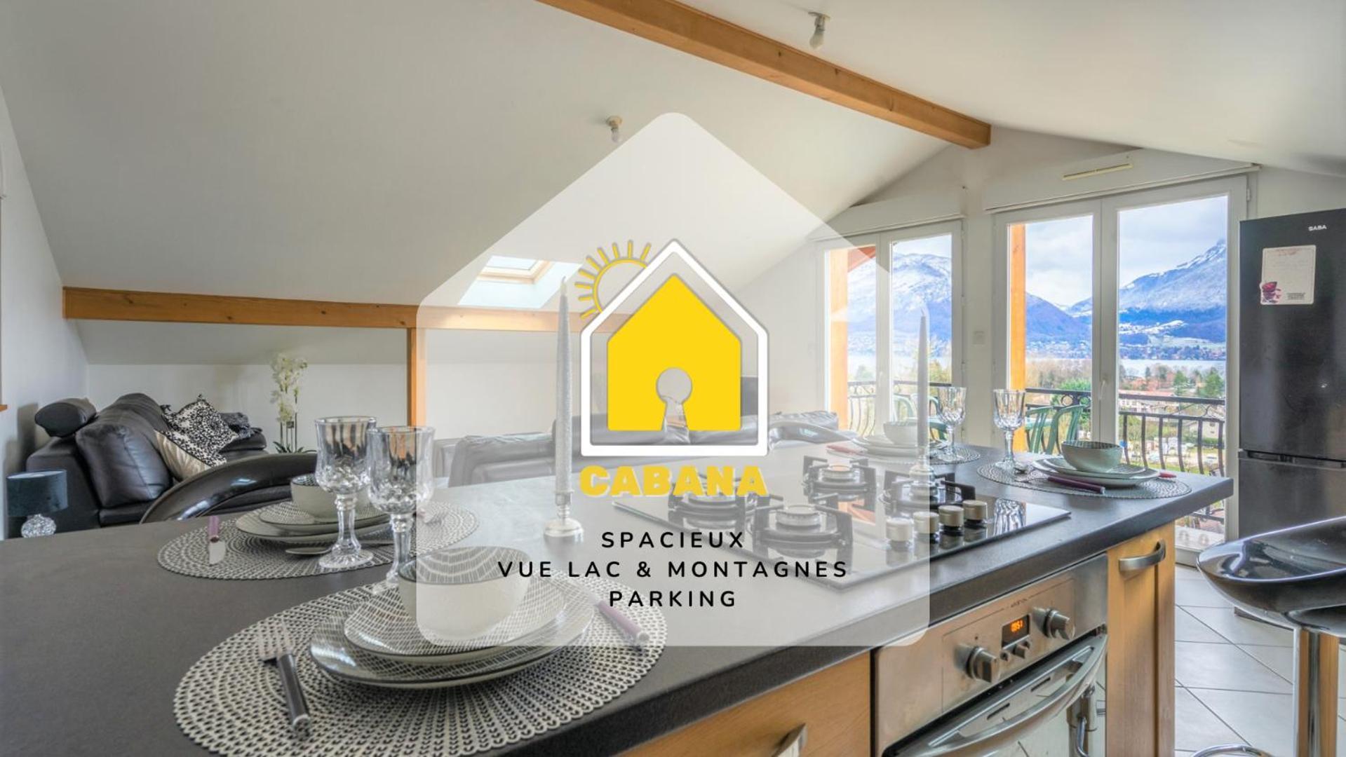 Cabana & Panorama Lac Annecy -Parking & Terrasse Sevrier Ngoại thất bức ảnh